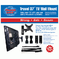 TV Wall Mount with Safety Straps, 37