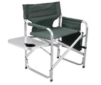 Faulkner Director's Chair Green w/ Cupholder/Tray/Bag