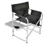 Faulkner Director's Chair Black w/ Cupholder/Tray/Bag