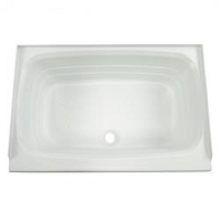 Lippert Standard Tub 24 Inch x 38 Inch Center Drain White ABS