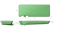 Alpha System 24 Length x 63 Width x 7 Depth Waste Holding Tank