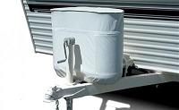 Adco White Vinyl Propane Tank Cover 20 lb Double 