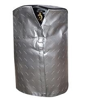 Adco Diamond Plated Vinyl Propane Tank Cover 20 lb Single 