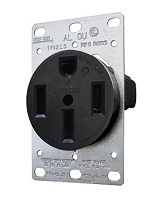 Valterra Flush Mount 50 Amp/ 125 Volt Or 240 Volt AC Power Receptacle