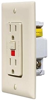 RV Designer Dual Outlet With Cover Plate, Ivory