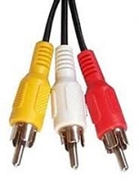 Jensen JCAV3 3Ft A/V RCA Cables