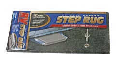 RV Wrap-Around Step Rug Gray 18 inchW