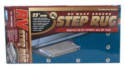 Camco XL Wrap-Around RV Step Rug Blue