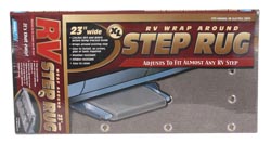 Camco XL Wrap-Around RV Step Rug Gray