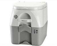 Dometic Portable Toilet 975 - 5 Gal. W/Hold Downs & MSD Fittings-Gray