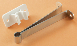 Metal RV Entry Door Holder w\ Plastic Clip 4 inch