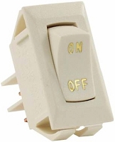 JR Products Labeled On/Off Switch 12V Ivory