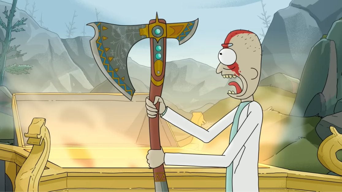 god of war ragnarok rick and morty 1