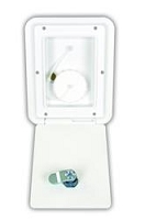 RV Gravity Water Hatch, Polar White