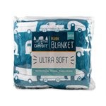 Camco Life is Better at the Campsite Plush Fleece Blanket, Blue, Queen Size 53440