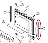 Norcold Black Upper Panel Retainer