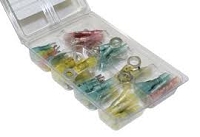 J T & T Products Heat Shrink Crimp & Solder Seal Assortment Kit, 60 Pcs