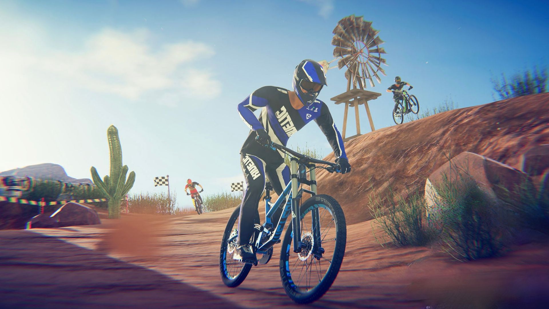 Screenshot taken from Descenders which will be available on PlayStation Plus Essential in May