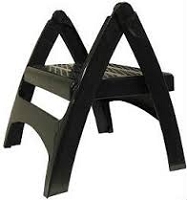 Quick Fold Step Stool Black