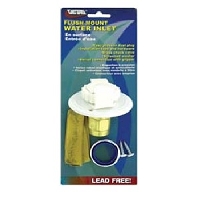 Valterra Metal Recessed Water Inlet Lead Free 