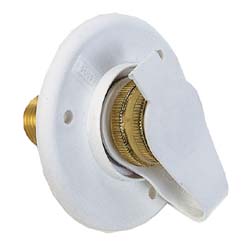 JR Products Rv City Water Flange, Colonial White