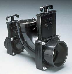 Valterra Waste Valve Assembly, Double Ell Valve