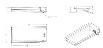 Alpha System 22 Length x 52 Width x 8 Depth Waste Holding Tank