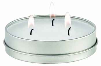 Camco 3 Wick Citronella Candle with Cover 