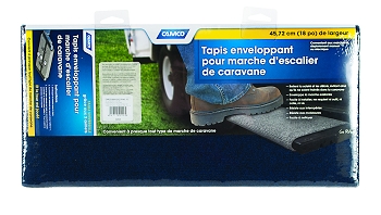 Camco Wrap-Around Rv Step Rug Blue 18