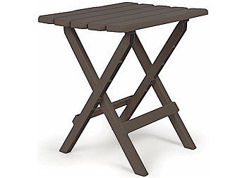 Camco 51882 Adirondack Folding Side Table - Mocha, 14