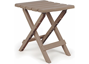 CAMCO 51883 Adirondack Folding Side Table - Taupe, 14