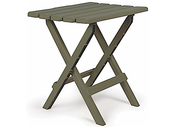 Camco 51884 Adirondack Folding Table - Sage, 18