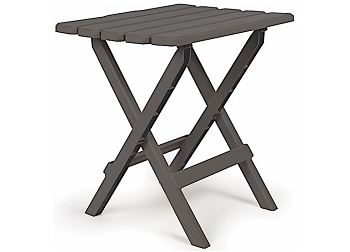 Camco 51885 Adirondack Folding Table - Charcoal, 18