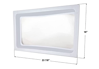 RV Skylight 14x22 Curved Inner Dome with Clear Window