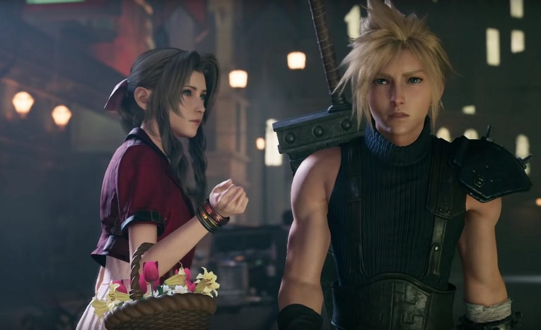 cloud and tifa ff7 remake