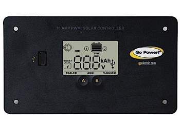 Go Power! 10 Amp Flush-Mounted Digital Solar Controller GP-PWM-10-FM