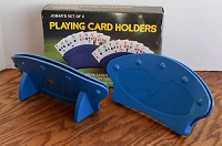 Jobar Blue Fan Shape Playing Card Holder Set Of 2