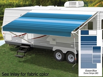 Carefree Rv Awning Replacement Fabric 14ft Ocean Blue