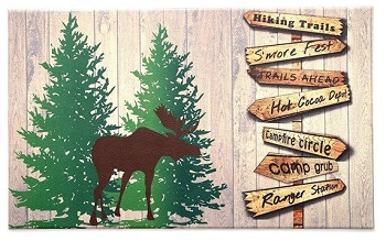 Kittrich Corp Stephan Roberts Door Mat Hiking Trails