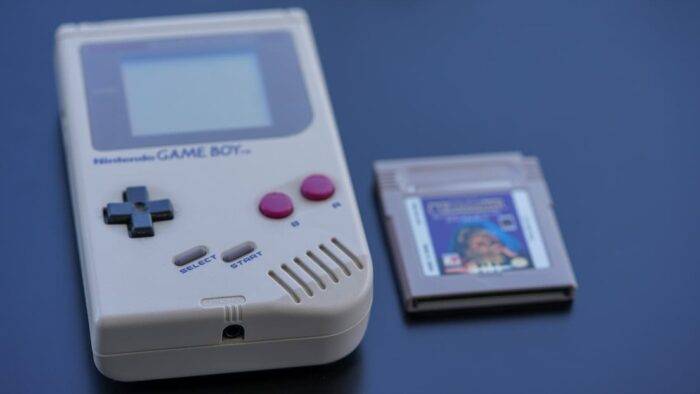 game boy stock image