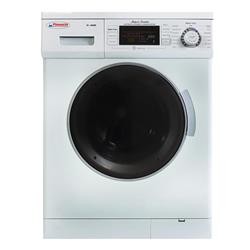 Pinnacle Super Combo White Washer-Dryer with Silver Trim