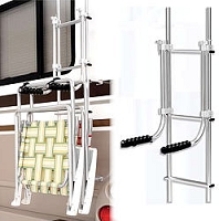 Ladder Mounted Chair Rack