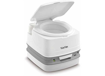 Thetford Porta Potti 345 Toilet White/ Gray With Level Indicator