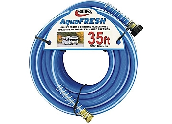 Valterra W01-9420 AquaFresh High Pressure Drinking Water Hose 5/8IN X 35FT Blue