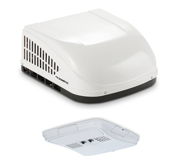 Dometic Brisk II 13,500 BTU Rooftop RV Air Conditioner, Non-Ducted Bundle - White (B57915.XX1C0 + 3314851.000)