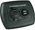 JR Products 12V/USB Charger port, Black