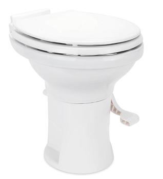 Camco 41710 High Profile White ABS Toilet With Ceramic Bowl